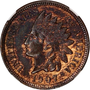image for: 1907 1c NGC AU58