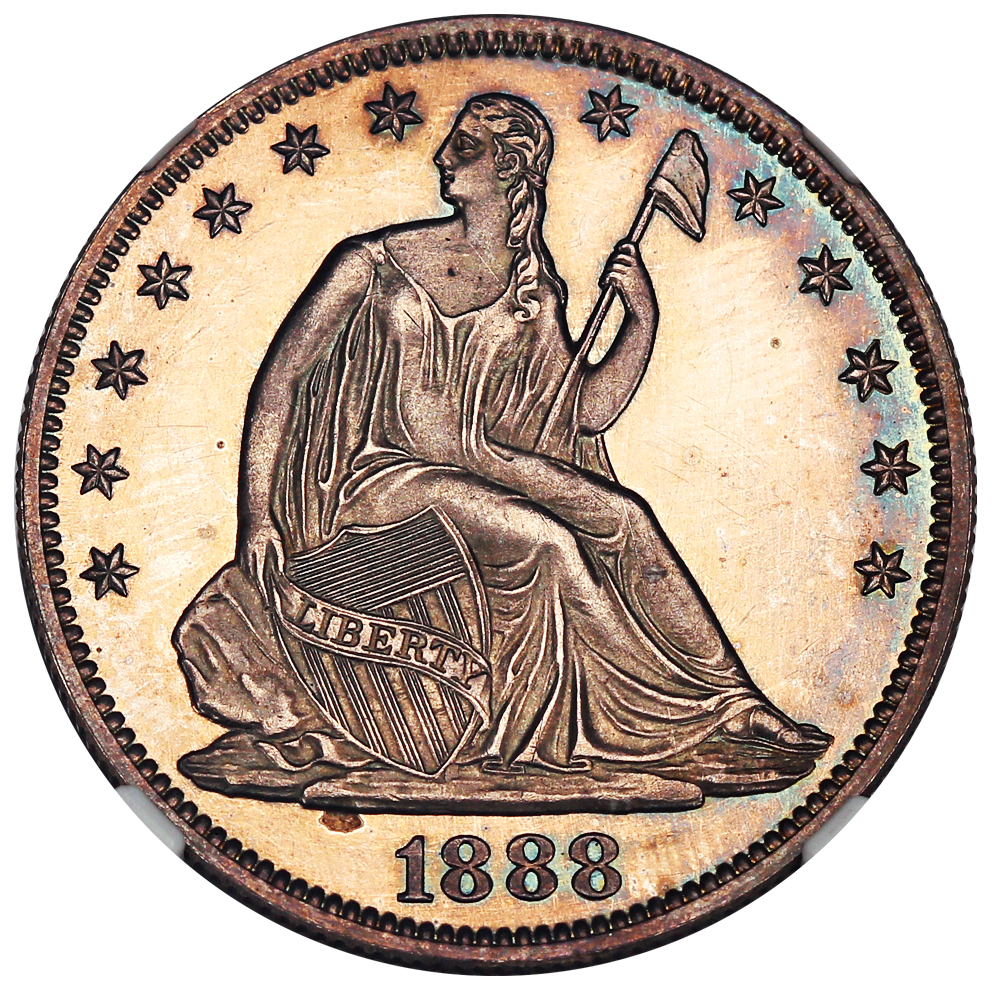 image for: 1888 50c NGC/CAC Proof 64 