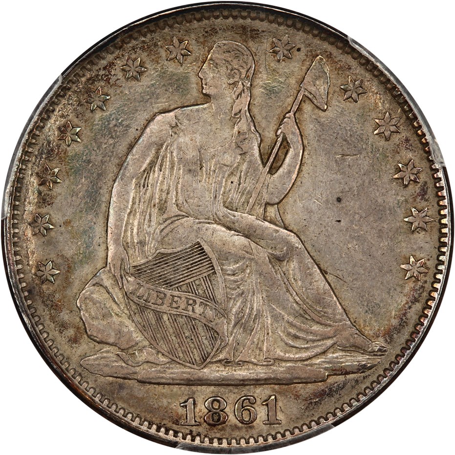 image for: 1861 Confederate States of America 50c PCGS/CAC MS62 (CSA Restrike)