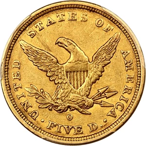 image for: 1840-O $5 PCGS/CAC AU50