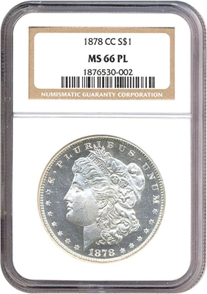 image for: 1878-CC $1 NGC MS66 PL
