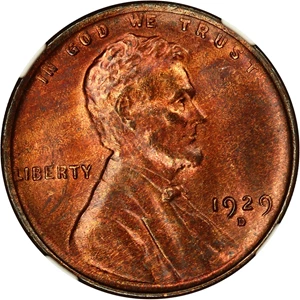 image for: 1929-D 1c NGC MS65 RB