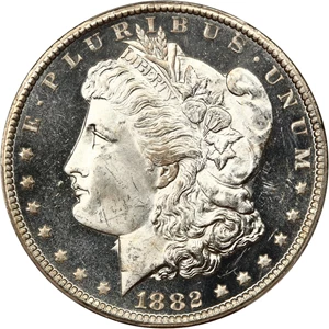 image for: 1882-CC $1 PCGS MS66 DMPL