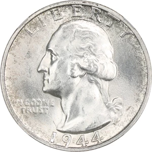 image for: 1944-S 25c NGC MS65
