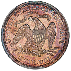 image for: 1868 25c PCGS Proof 62 ex: D.L. Hansen