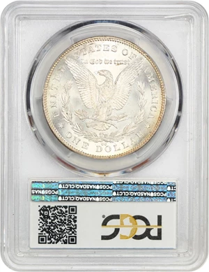 image for: 1880-CC $1 PCGS MS65 (8/7, Reverse 1878)