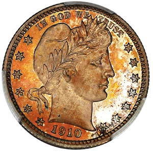 image for: 1910 25c PCGS Proof 66
