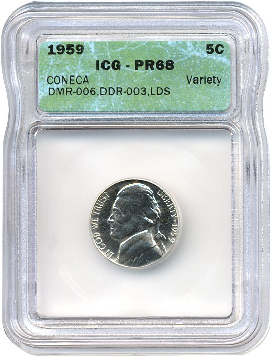 1959 Jefferson Nickel Proof Values & Prices By Issue | The Greysheet