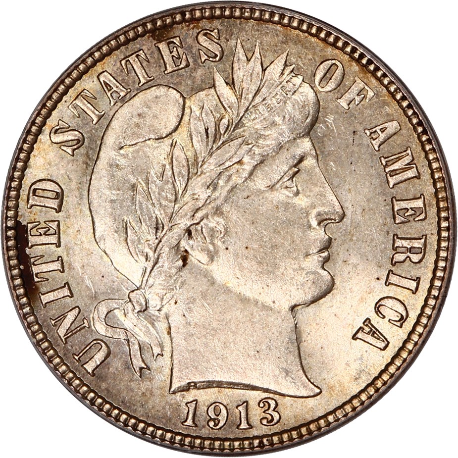 image for: 1913-S 10c PCGS/CAC MS64 (OGH)