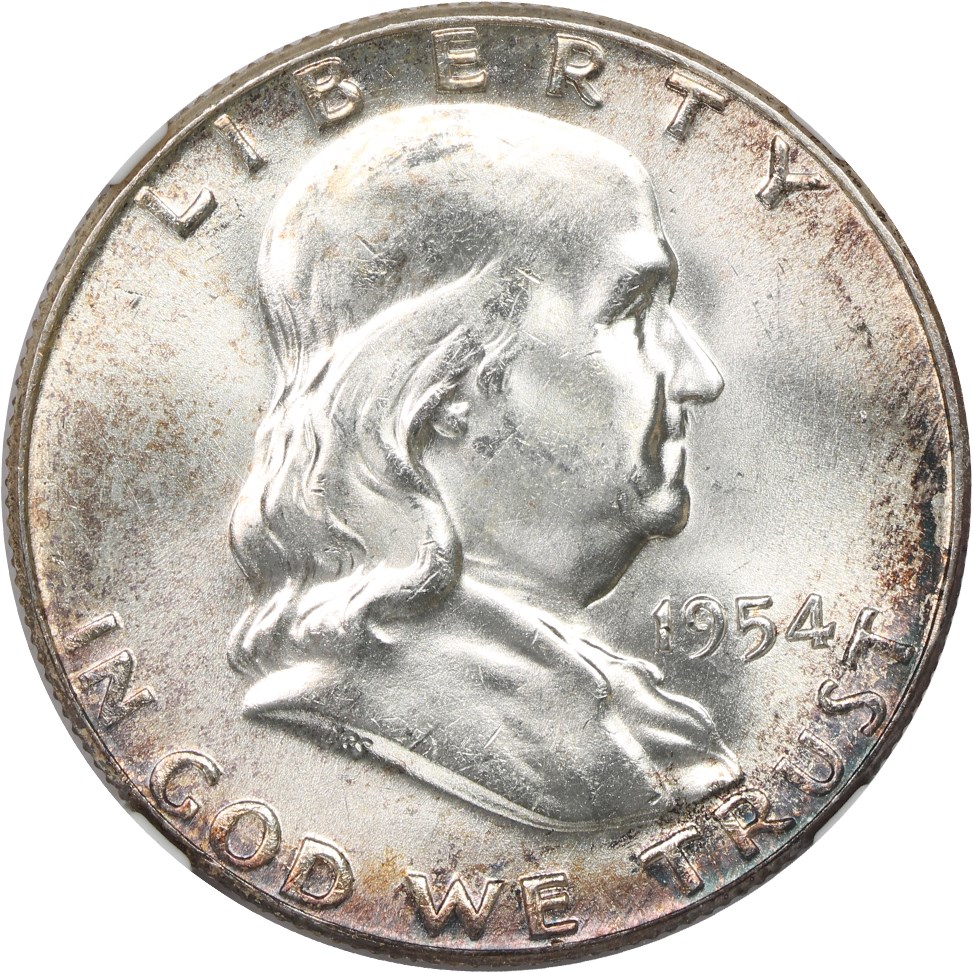 image for: 1954 50c NGC MS65