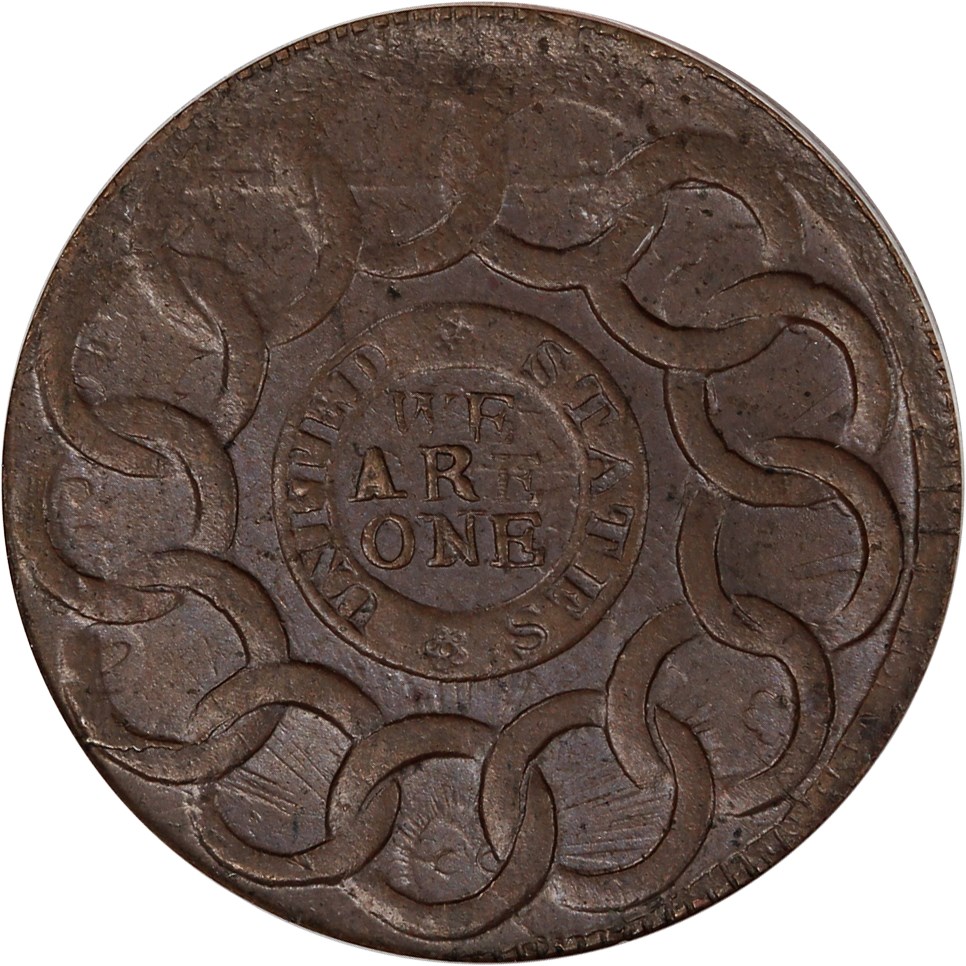 image for: 1787 Fugio PCGS MS63 BN (Cinquefoils, UNITED STATES)