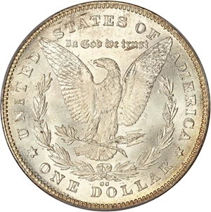 image for: 1880-CC $1 PCGS MS65 (8/7, Reverse 1878)