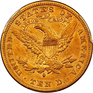 image for: 1881-O $10 PCGS VF35