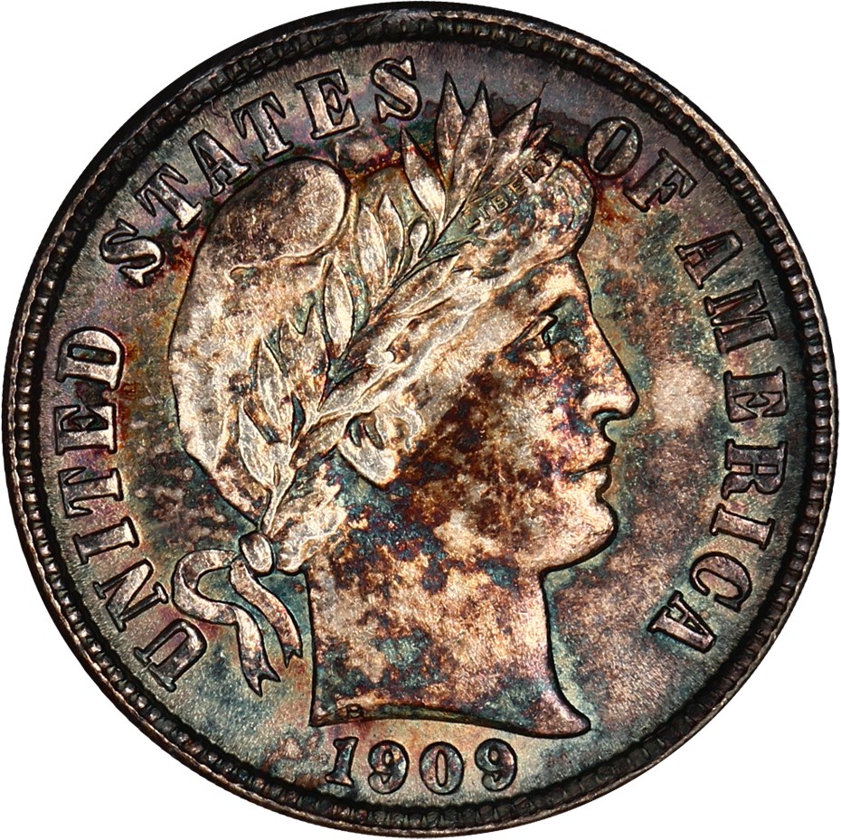 image for: 1909-O 10c NGC MS64 (OH)