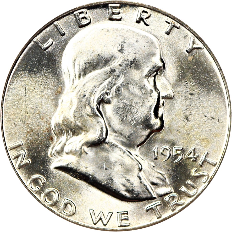 image for: 1954 50c PCGS MS64 FBL