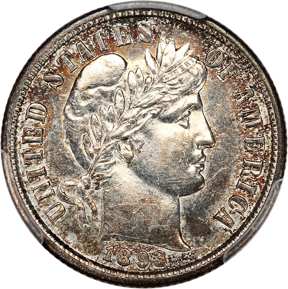 image for: 1893-S 10c PCGS AU Details (Cleaned)