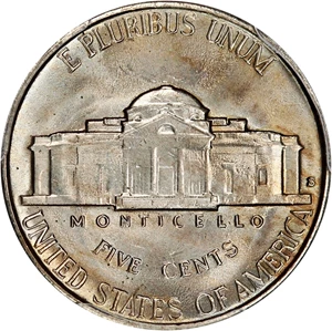 image for: 1940-S 5c PCGS MS65