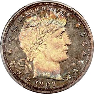 image for: 1907 25c PCGS Proof 66 CAM ex: D.L. Hansen