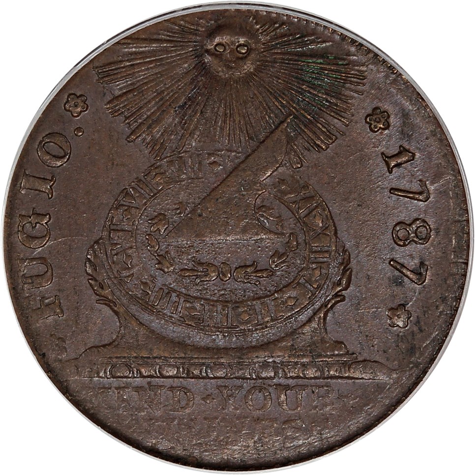 image for: 1787 Fugio PCGS MS63 BN (Cinquefoils, UNITED STATES)