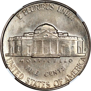 image for: 1939-S 5c NGC MS66 FS (Reverse of 1940)