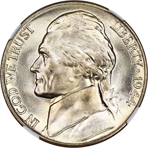 image for: 1944-D 5c NGC MS67