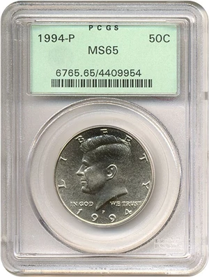 image for: 1994-P 50c PCGS MS65