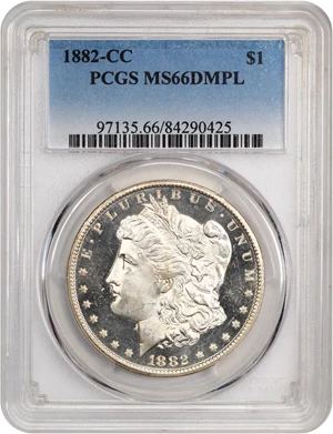 image for: 1882-CC $1 PCGS MS66 DMPL