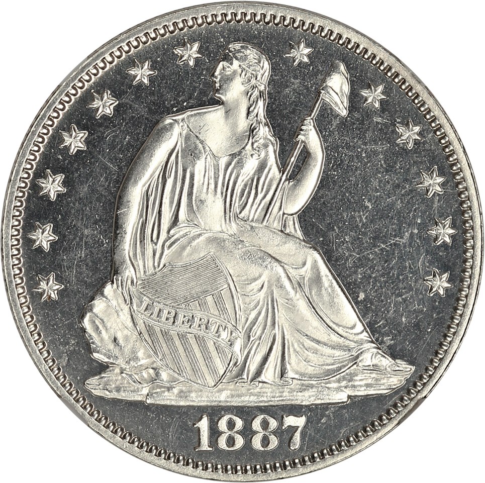 image for: 1887 50c NGC Proof 64 CAM