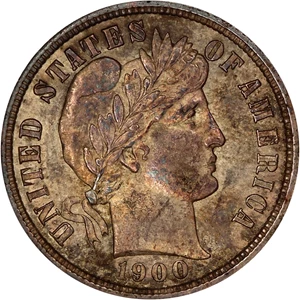 image for: 1900-S 10c NGC/CAC MS64 (OH)