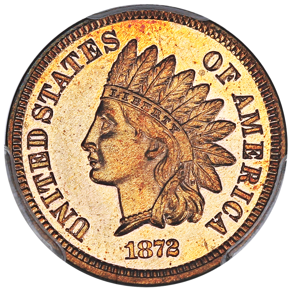 image for: 1872 1c PCGS Proof 65 RD