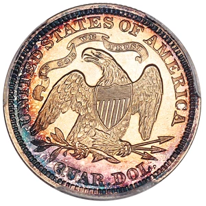 image for: 1872 25c PCGS/CAC Proof 67+ ex: D.L. Hansen