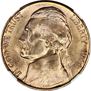 image for: 1944-S 5c NGC MS67