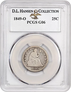 image for: 1849-O 25c PCGS Good-06 ex: D.L. Hansen