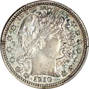 image for: 1910-D 25c PCGS AU55 ex: D.L. Hansen