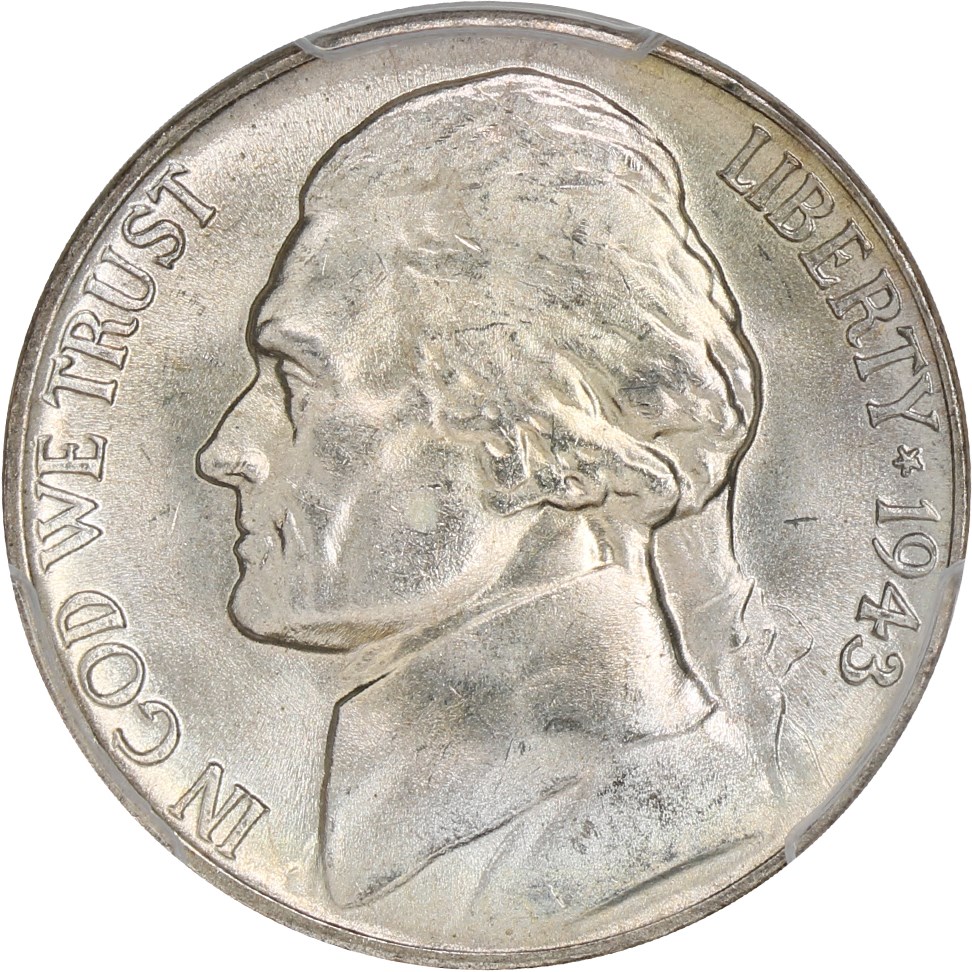 image for: 1943-P 5c PCGS MS66