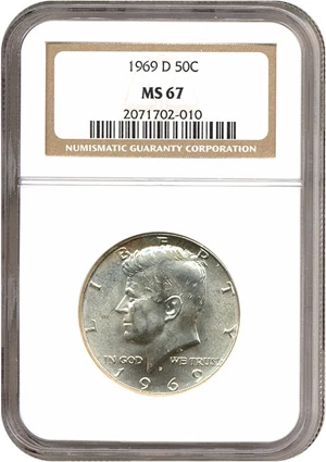 image for: 1969-D 50c NGC MS67