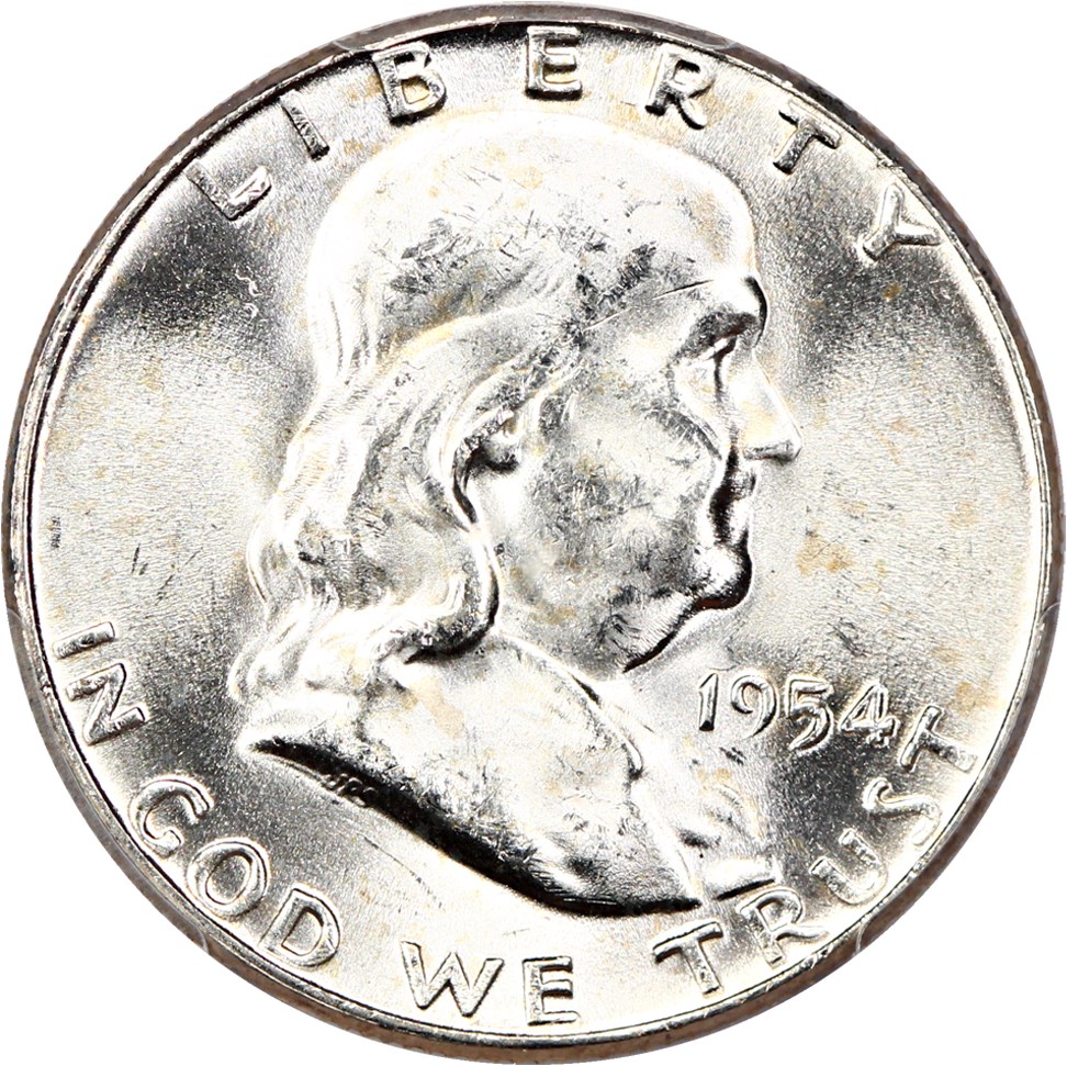 image for: 1954 50c PCGS MS64+ FBL