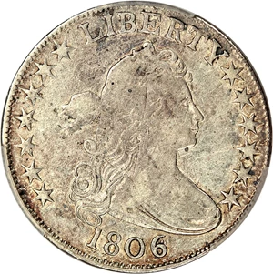 image for: 1806 50c PCGS VF25 (6/Inverted 6)