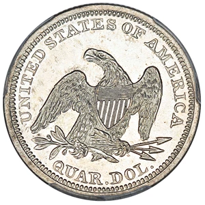 image for: 1860 25c PCGS Proof 63 ex: D.L. Hansen