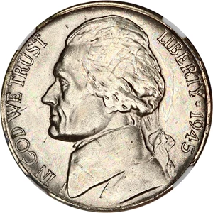 image for: Lot of 1945-S 5c NGC MS66 (10 Coins)