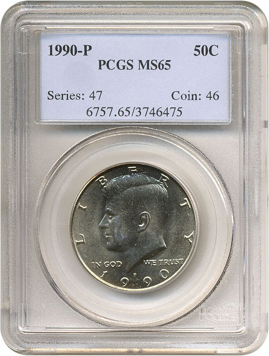 image for: 1990-P 50c  PCGS MS65 