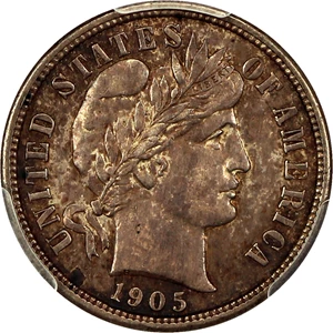 image for: 1905-S 10c PCGS AU53
