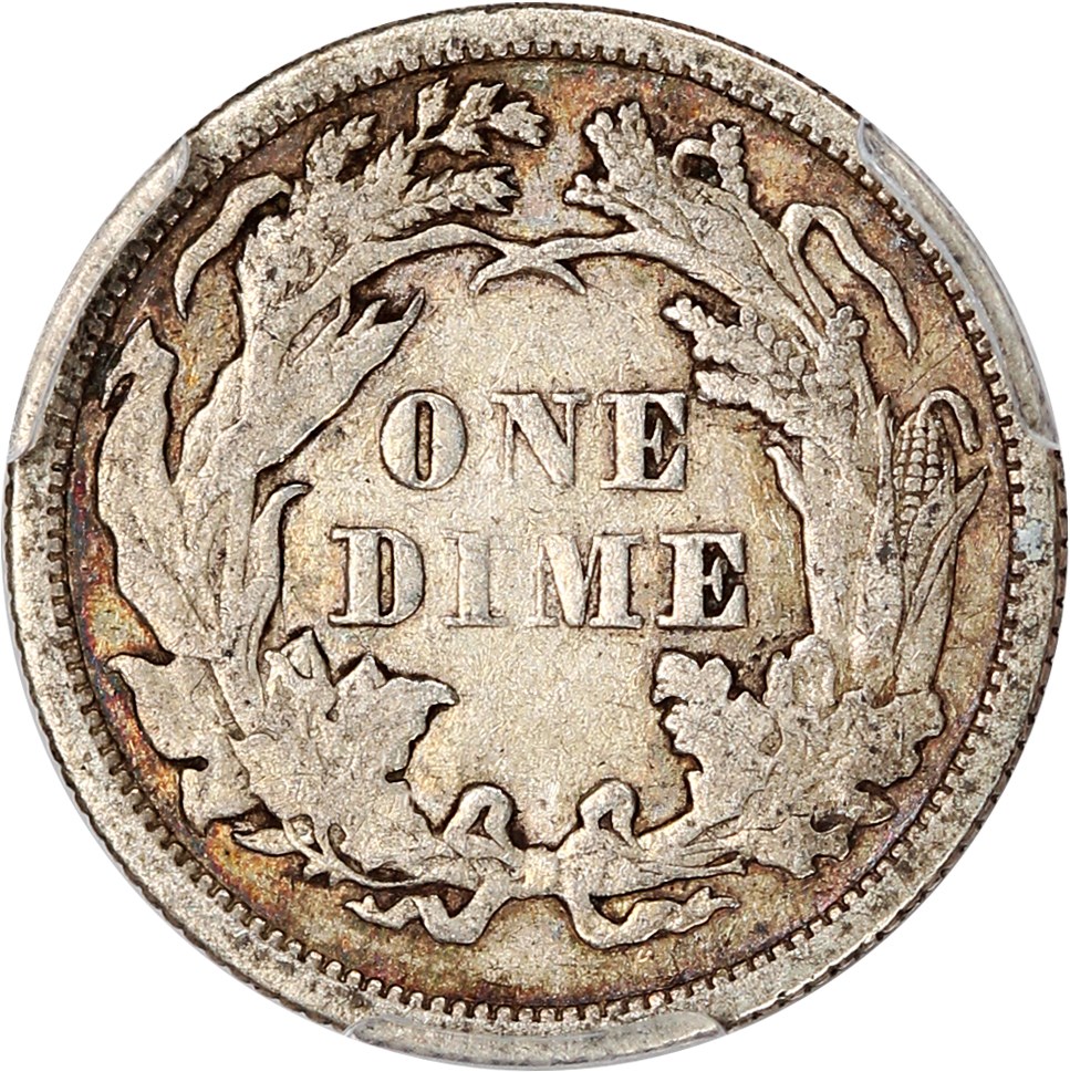 image for: 1873 10c PCGS/CAC VF30 (No Arrows, Open 3)