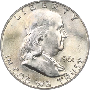 image for: 1961-D 50c PCGS MS64 FBL (OGH)