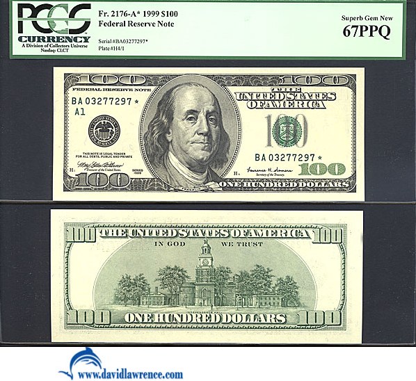 1999 $100 Replacement, Boston (Fr. 2176A*)