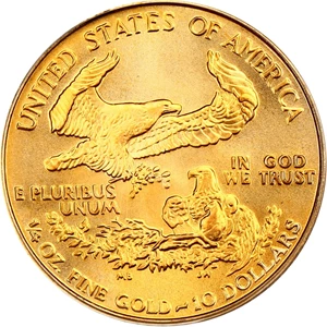 image for: 1986 Gold Eagle $10 PCGS MS69