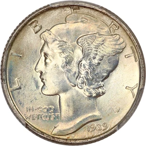image for: 1939 10c PCGS MS67