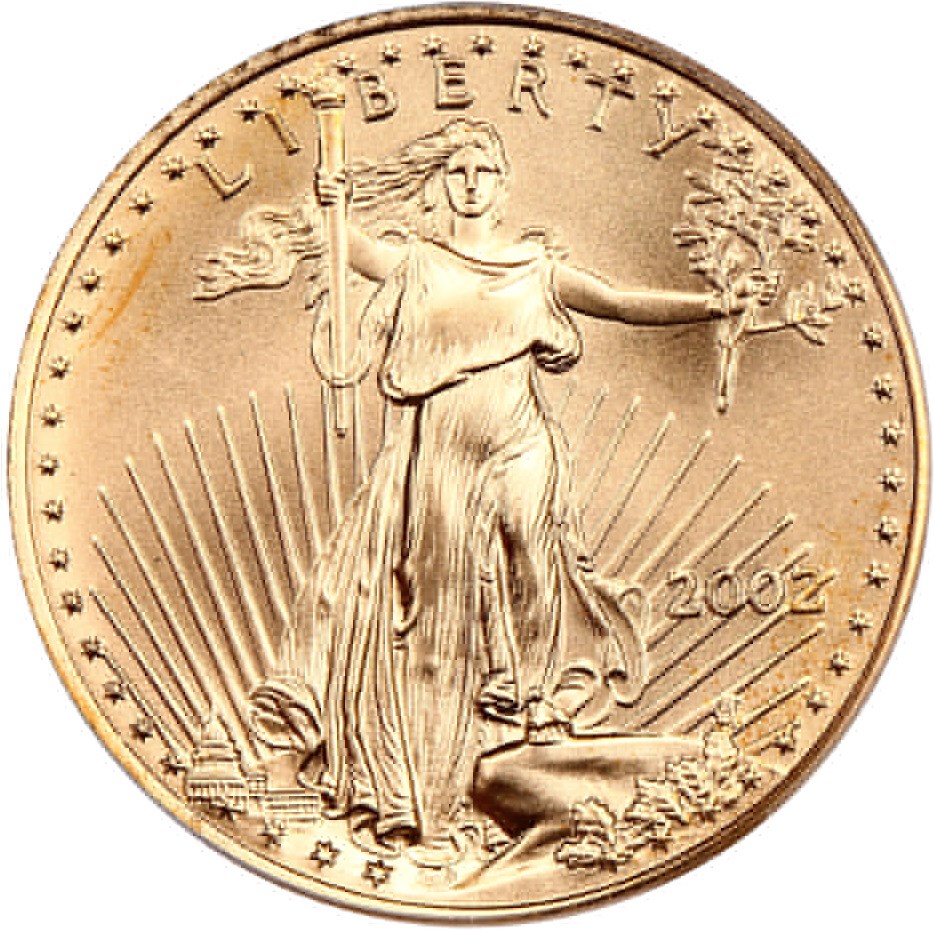 image for: 2002 Gold Eagle $25 PCGS MS69