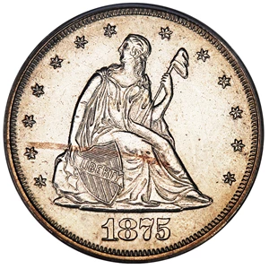 image for: 1875 20c PCGS Proof 61