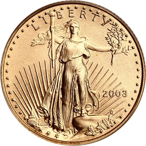 image for: 2003 Gold Eagle $10 PCGS MS69